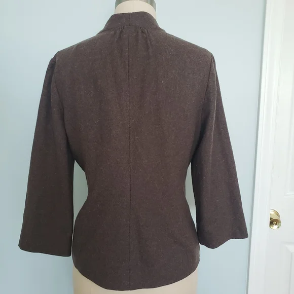 Tabitha Brown Wool Blend Blazer Jacket, 4 - Picture 3 of 9